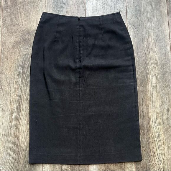Rare Vintage 1980’s Gianni Versace Black Pencil Skirt - Picture 2 of 9